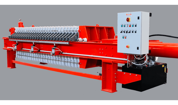 Filter press sludge dewatering equipment